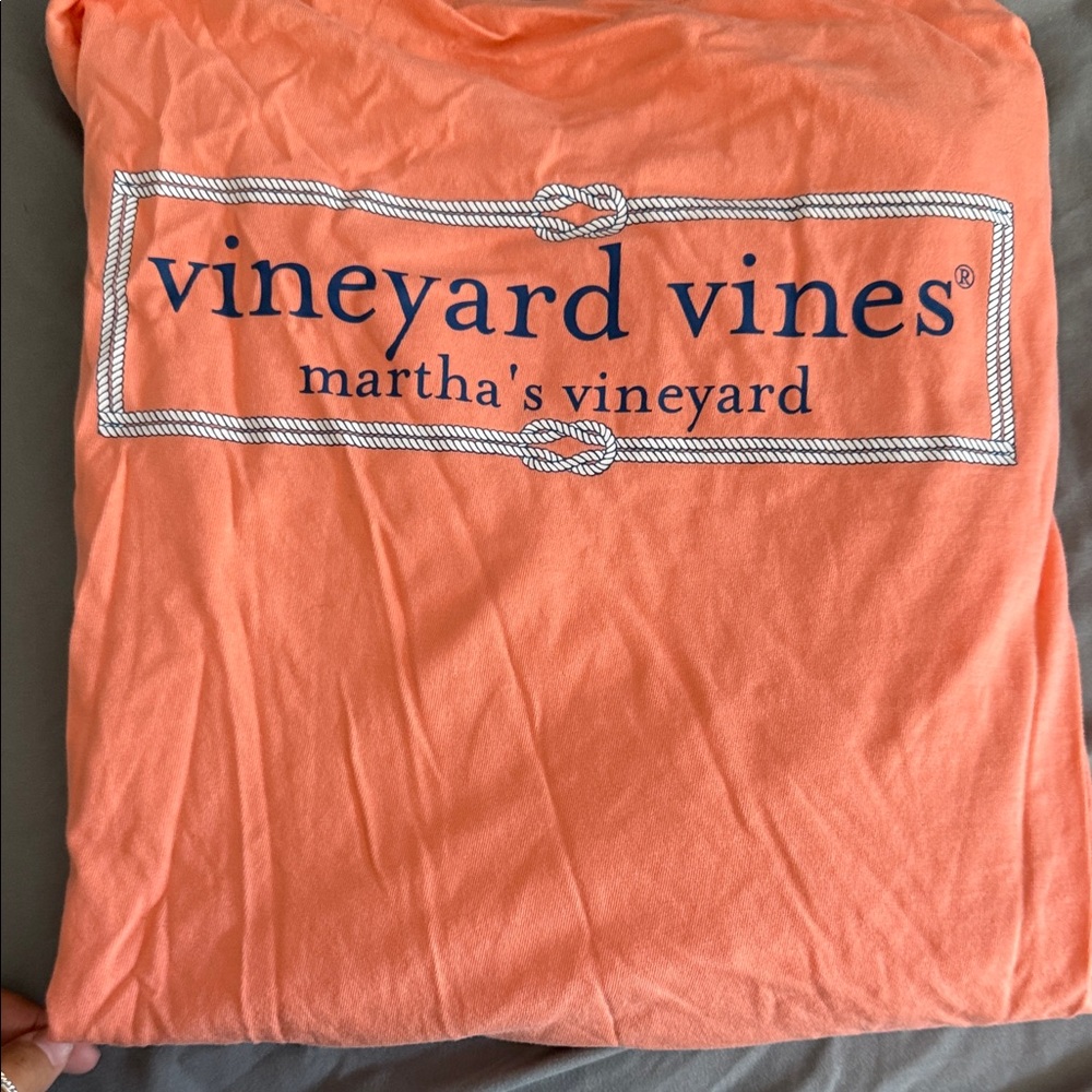 Vineyard Vines Coral Tee with Logo